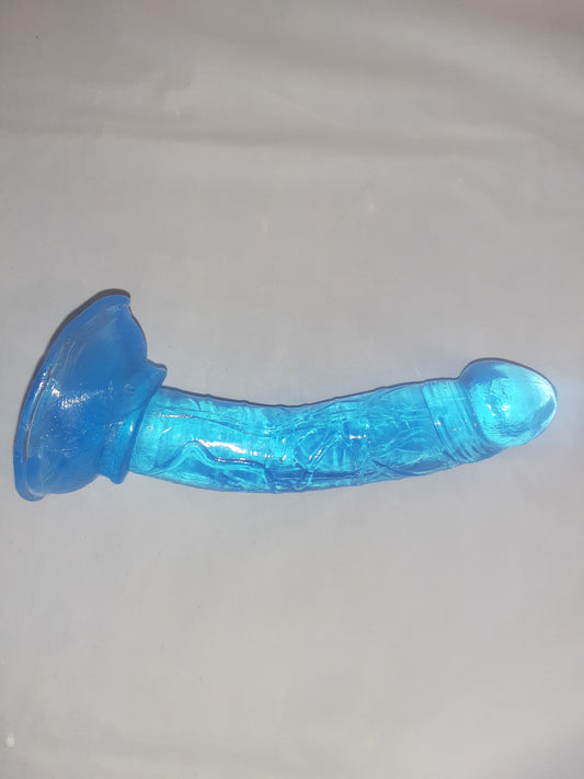 5 inch blue clear Dildo