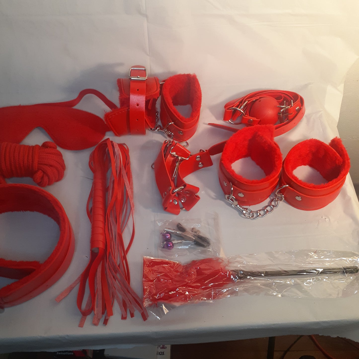 11pc Red bondage set