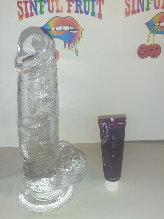 Transparent Relistic 8 inch Dildo