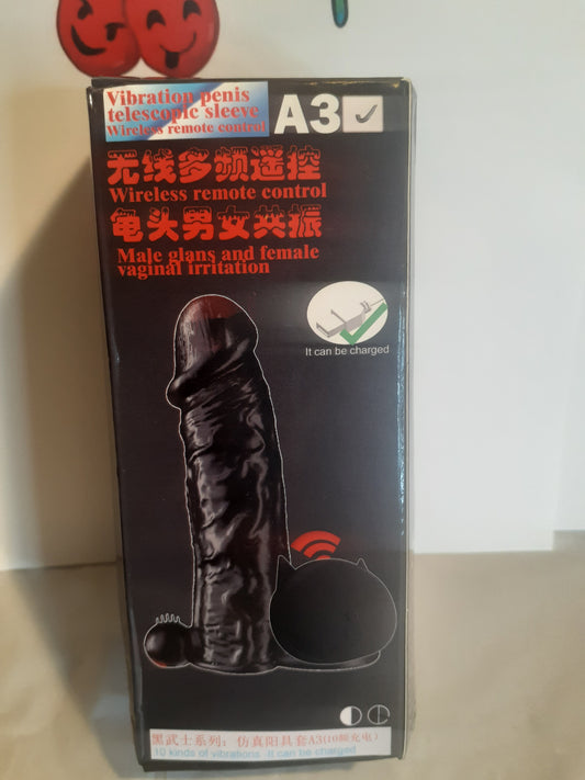 Vibrating penis extender reusable condom